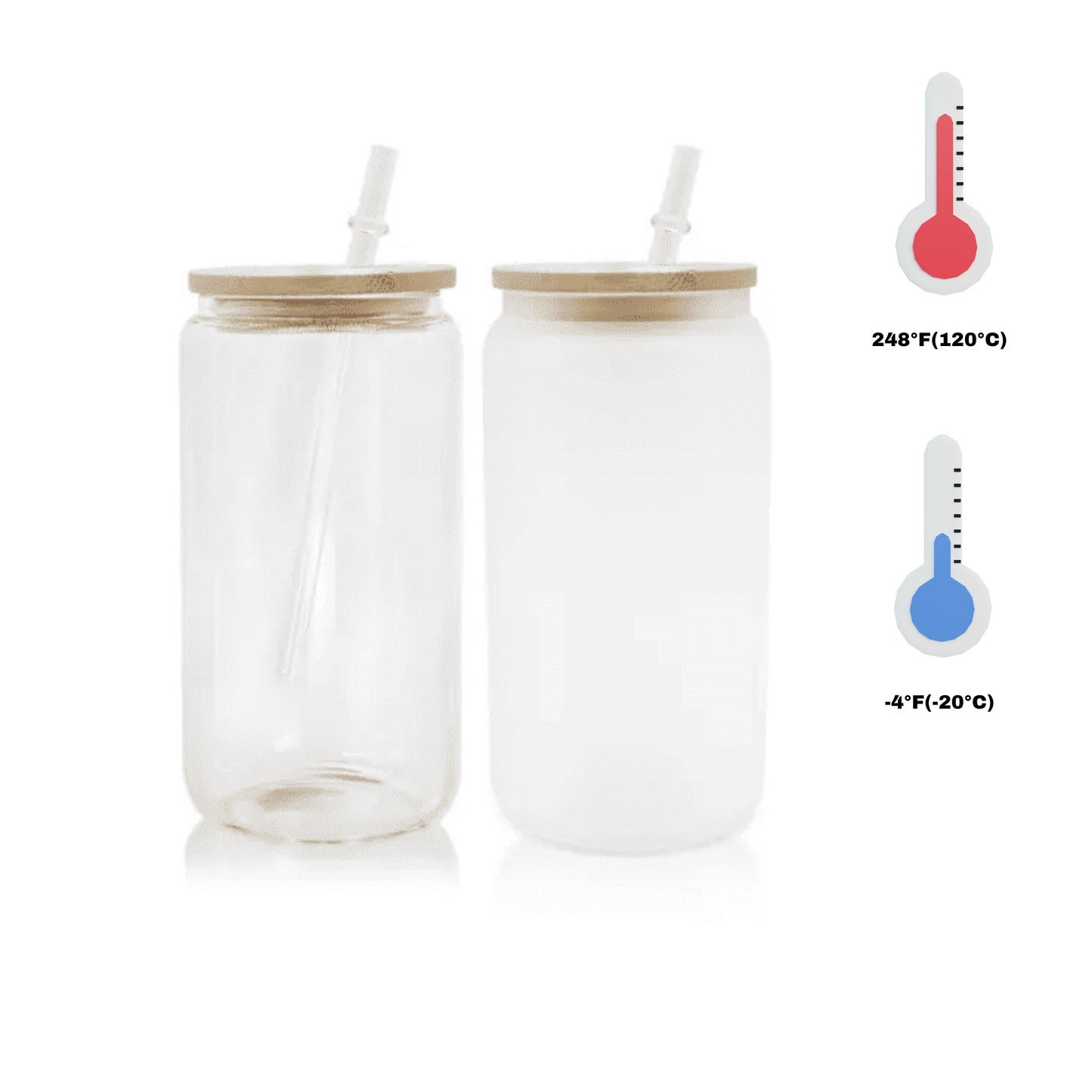 Custom glass can
