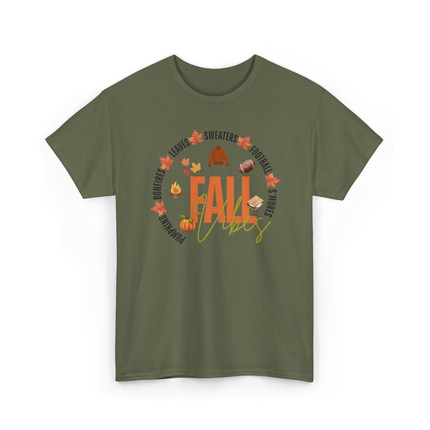 Fall Vibes Unisex T-Shirt, Cozy Autumn Tee, Thanksgiving Gift, Seasonal Outfit