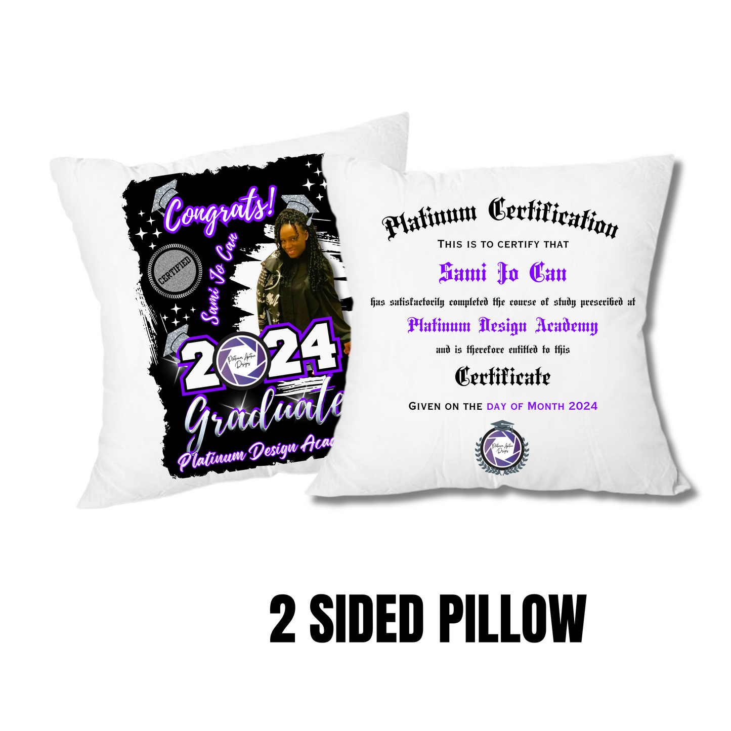 Grad Certificate Pillow