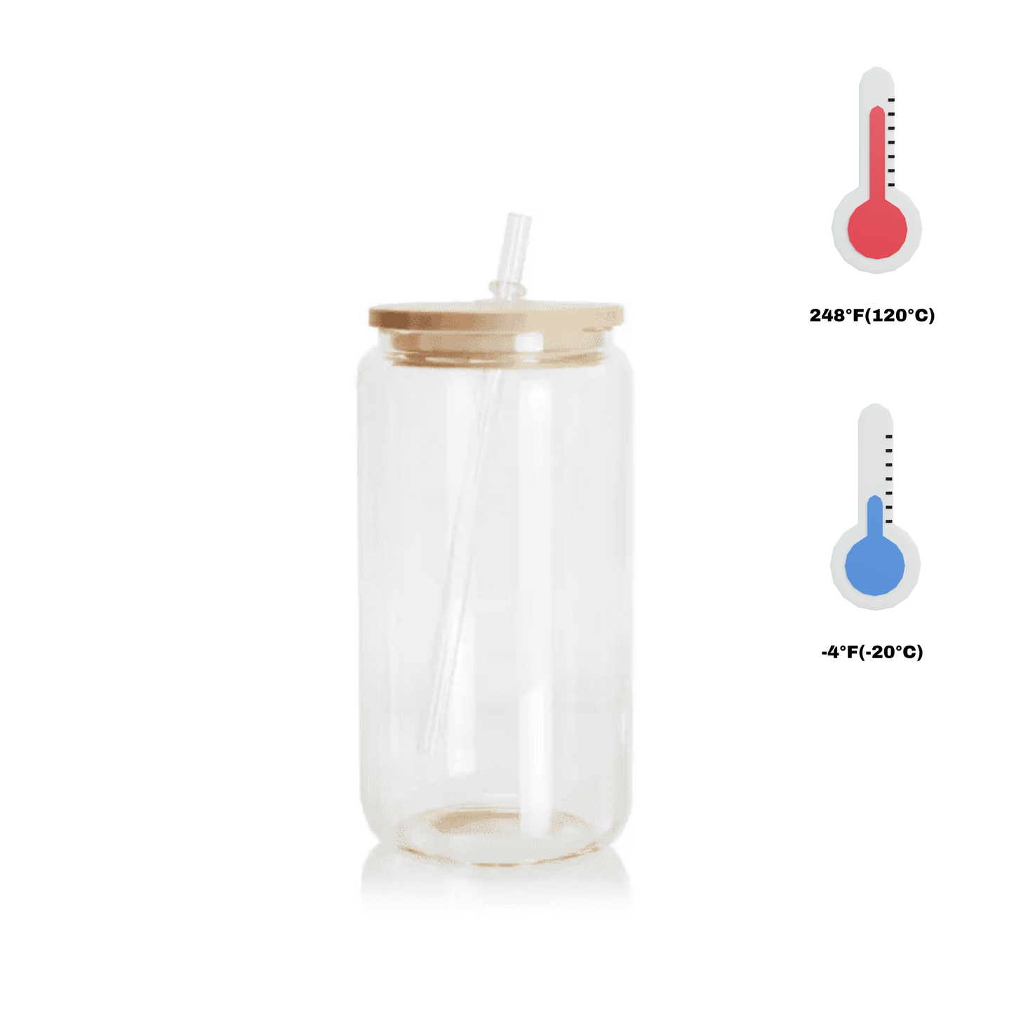 Custom glass can