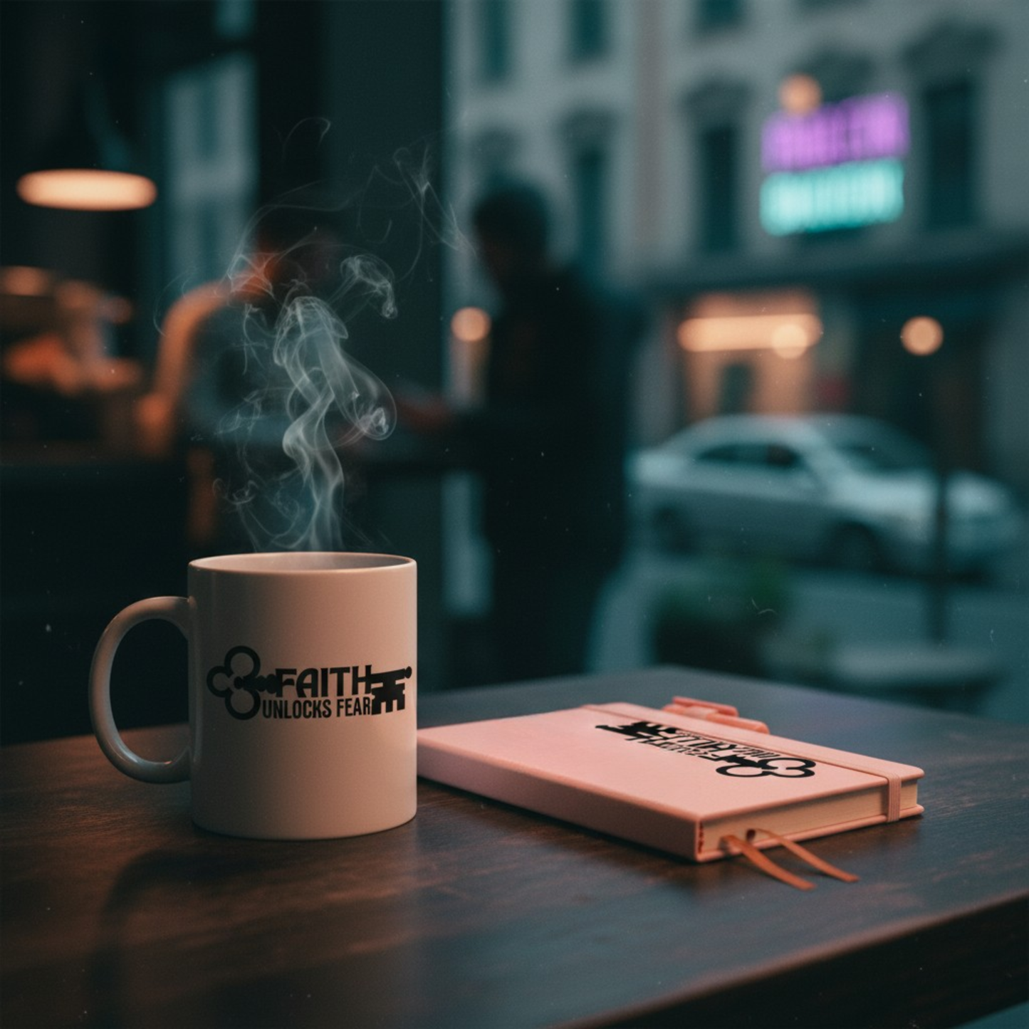 Faith Unlocks Fear Journal and Mug Bundle