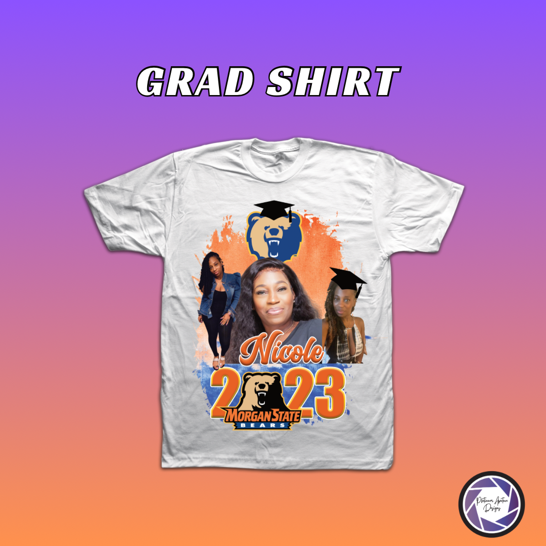 Personalized Center Design Grad Shirt
