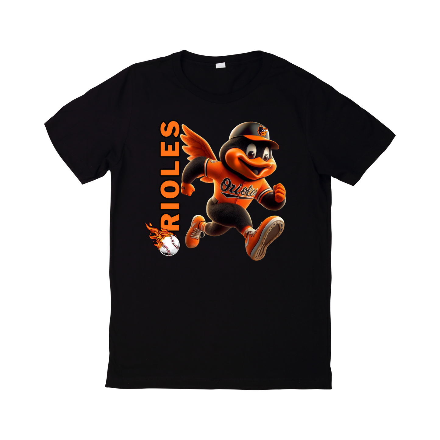 Orioles Bird Running Baseball