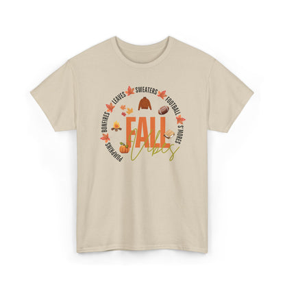 Fall Vibes Unisex T-Shirt, Cozy Autumn Tee, Thanksgiving Gift, Seasonal Outfit