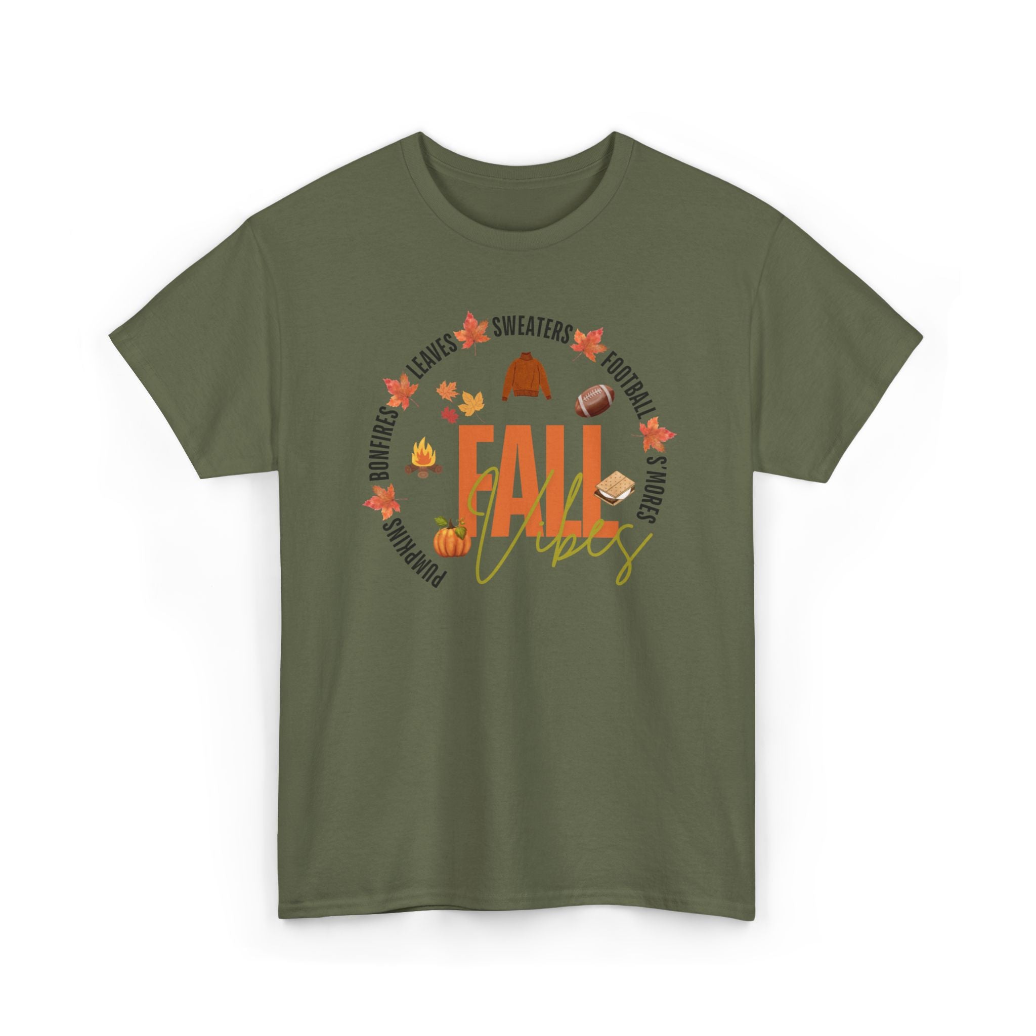 Fall Vibes Unisex T-Shirt, Cozy Autumn Tee, Thanksgiving Gift, Seasonal Outfit