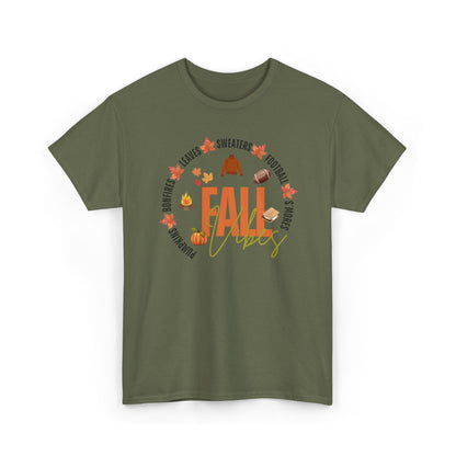 Fall Vibes Unisex T-Shirt, Cozy Autumn Tee, Thanksgiving Gift, Seasonal Outfit