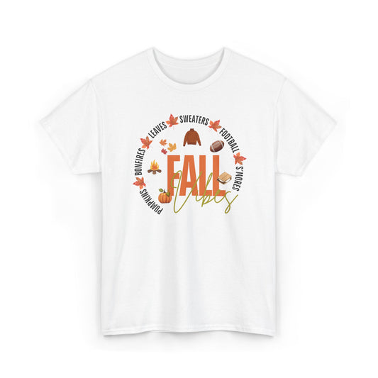 Fall Vibes Unisex T-Shirt, Cozy Autumn Tee, Thanksgiving Gift, Seasonal Outfit