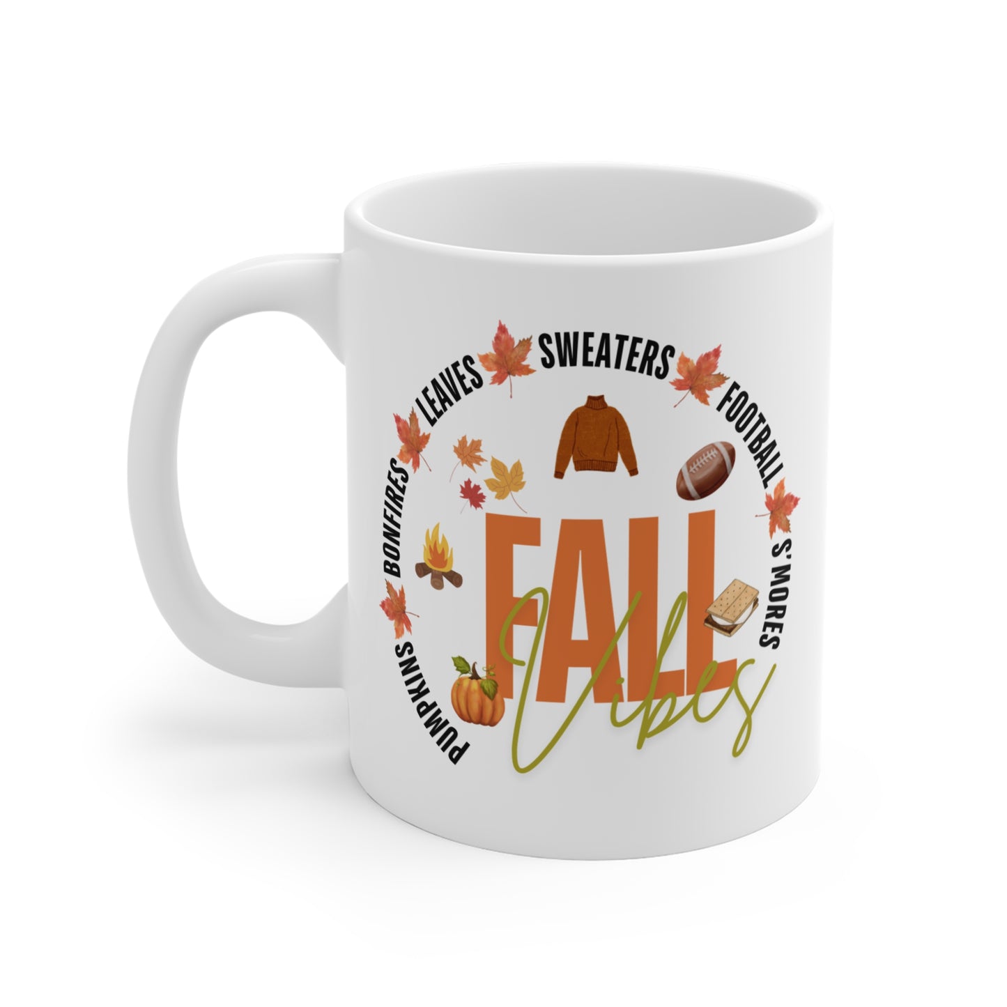 Fall-Themed Mug for Cozy Seasons, Autumn Coffee Cup, Pumpkin Spice Mug, Thanksgiving Gift, Football Lovers