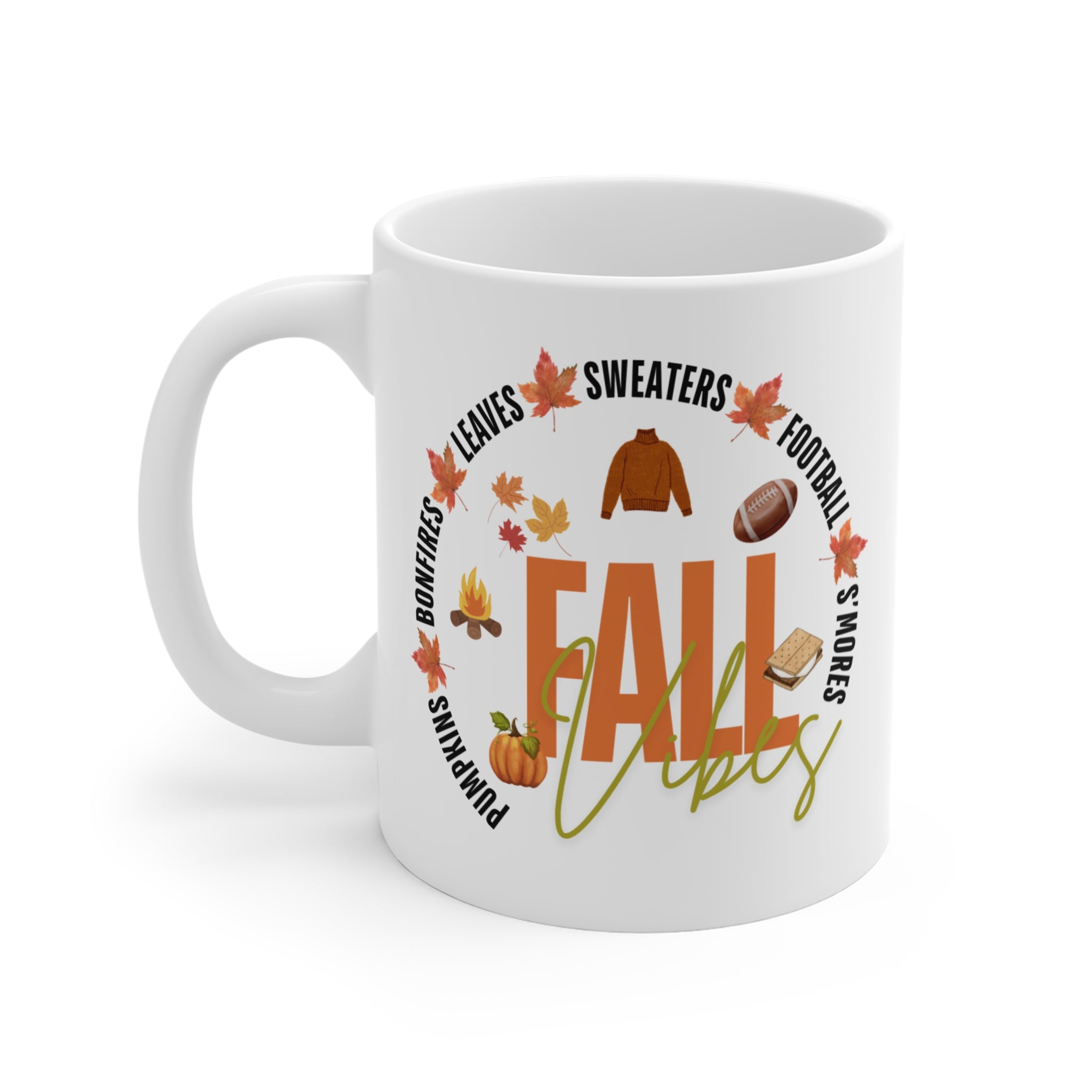 Fall-Themed Mug for Cozy Seasons, Autumn Coffee Cup, Pumpkin Spice Mug, Thanksgiving Gift, Football Lovers