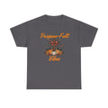 Purpose-Fall Vibes Unisex Tee with Cross and Pumpkins