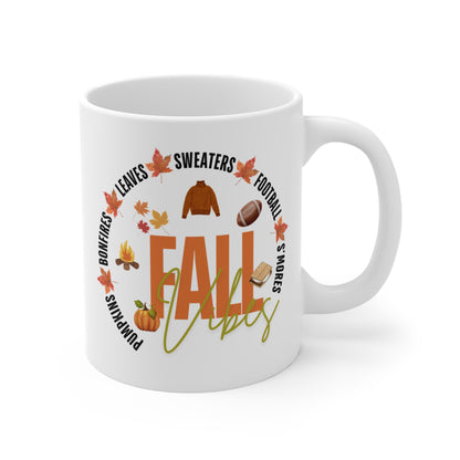 Fall-Themed Mug for Cozy Seasons, Autumn Coffee Cup, Pumpkin Spice Mug, Thanksgiving Gift, Football Lovers