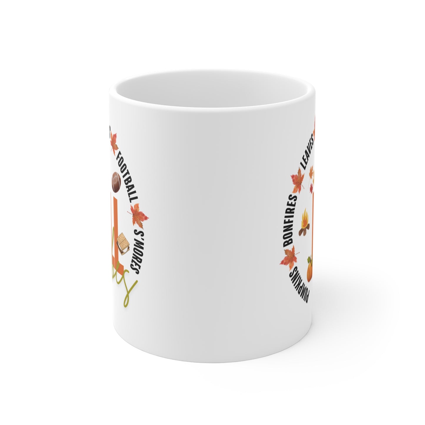 Fall-Themed Mug for Cozy Seasons, Autumn Coffee Cup, Pumpkin Spice Mug, Thanksgiving Gift, Football Lovers