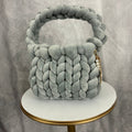 Velvet Sculpt Mini | Hand-knit velvet mini purse