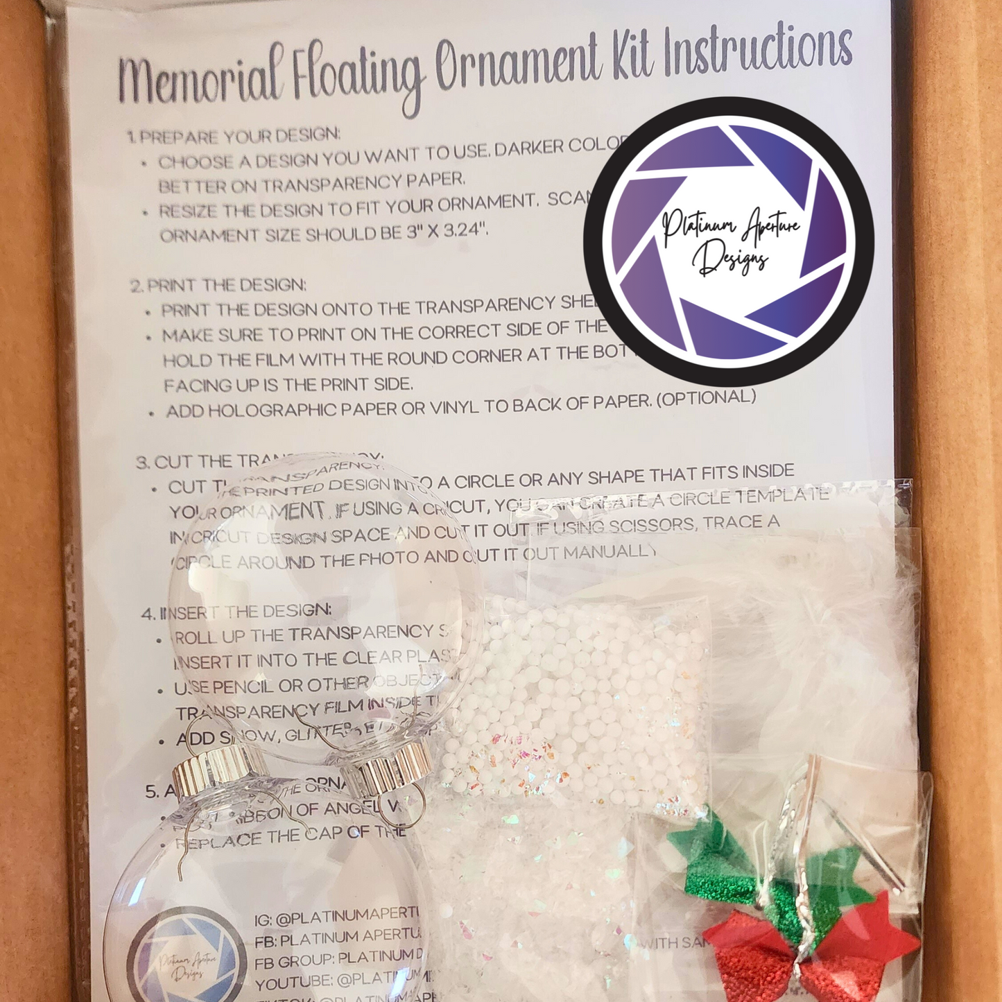 Memorial Ornament Kit