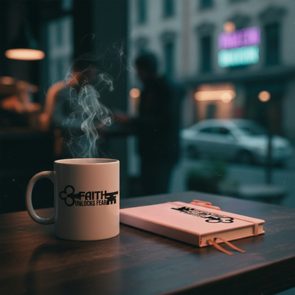 Faith Unlocks Fear Journal and Mug Bundle